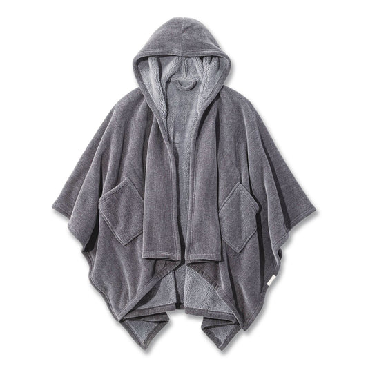 Cozy Chenille Wearable Throw, 58 x 60, Gray