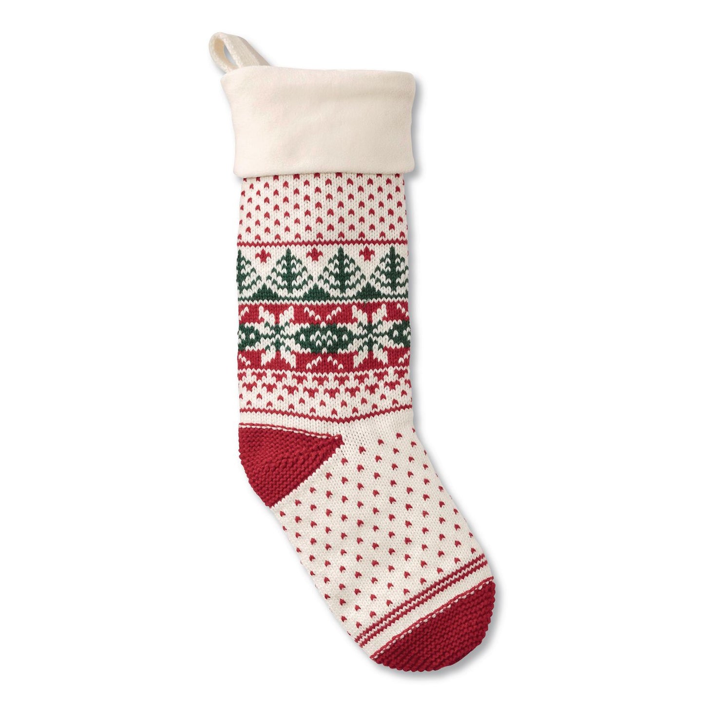 STOCKINGS,FAIR ISLE,CREAM