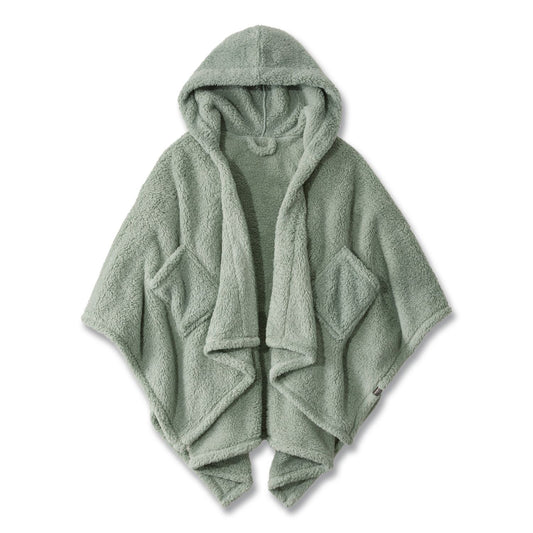 Cozy Sherpa Wearable Throw, 58 x 60, Silver Sage