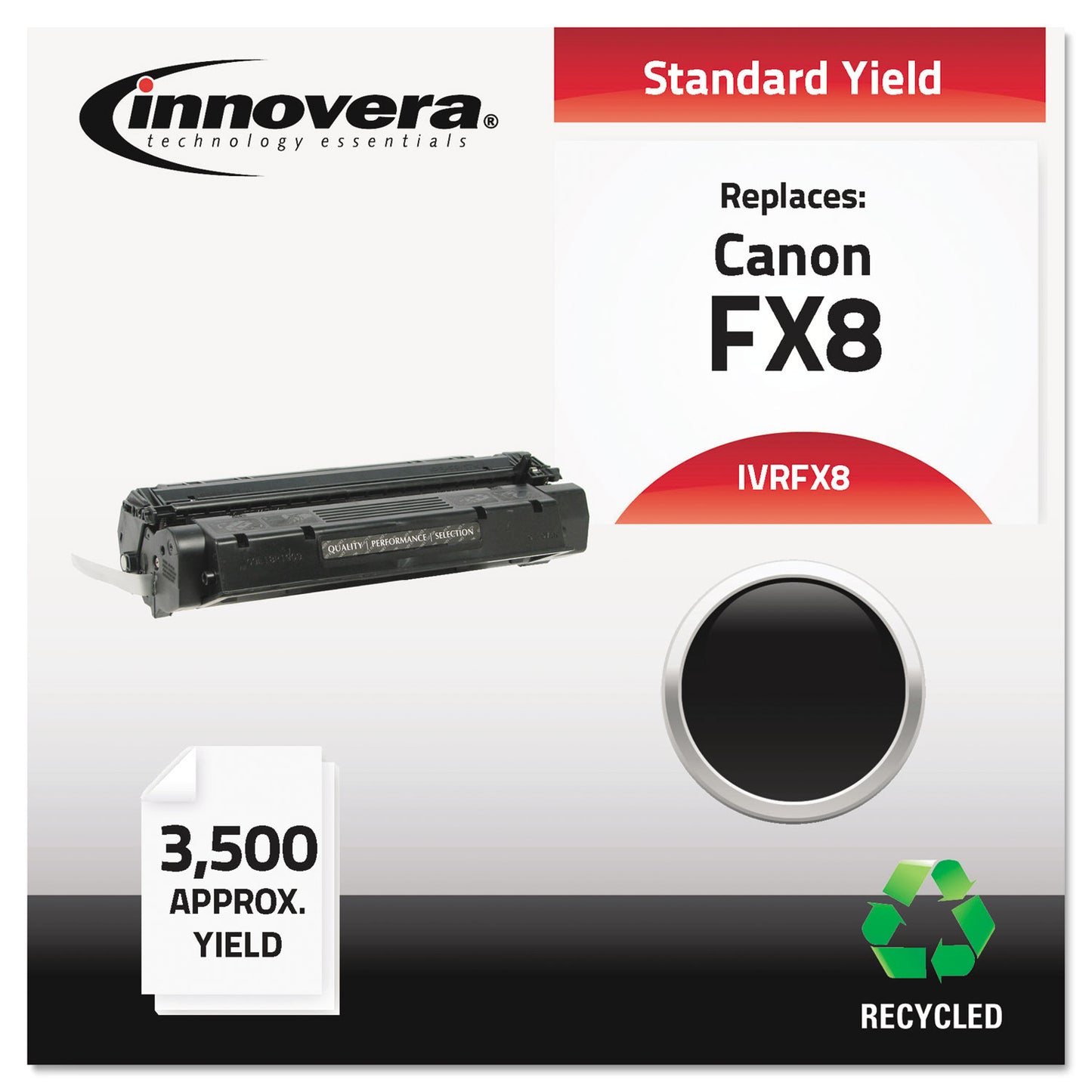 Remanufactured Black Toner, Replacement for FX-8 (8955A001AA), 3,500 Page-Yield