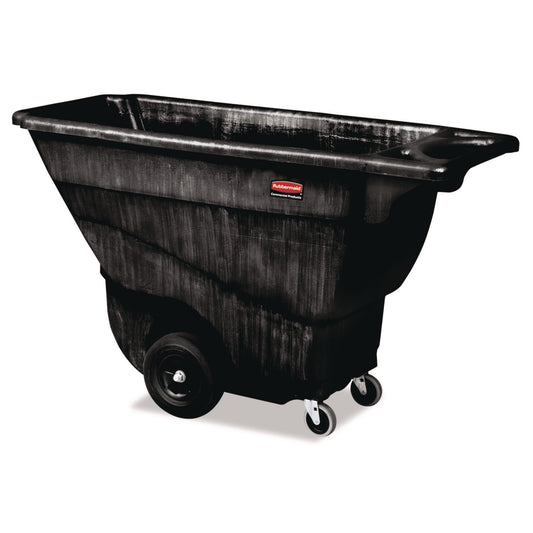 0.5 cu yd Structural Foam Tilt Truck, Standard Duty, 850 lb Capacity, Black