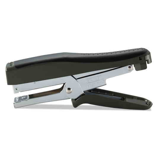 B8 Xtreme Duty Plier Stapler, Soft Rubber Handle, 45-Sheet Capacity, 0.25" to 0.38" Staples, 2.5" Throat, Black/Charcoal Gray
