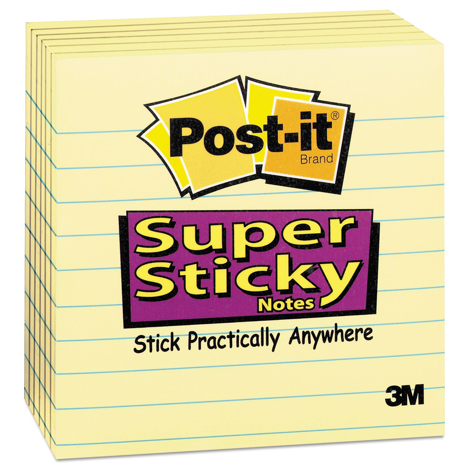 Pads in Canary Yellow, Note Ruled, 4" x 4", 90 Sheets/Pad, 6 Pads/Pack
