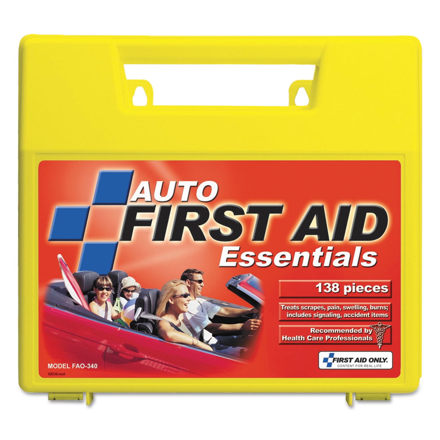 Essentials First Aid Kit, 138 Pieces, Plastic Case