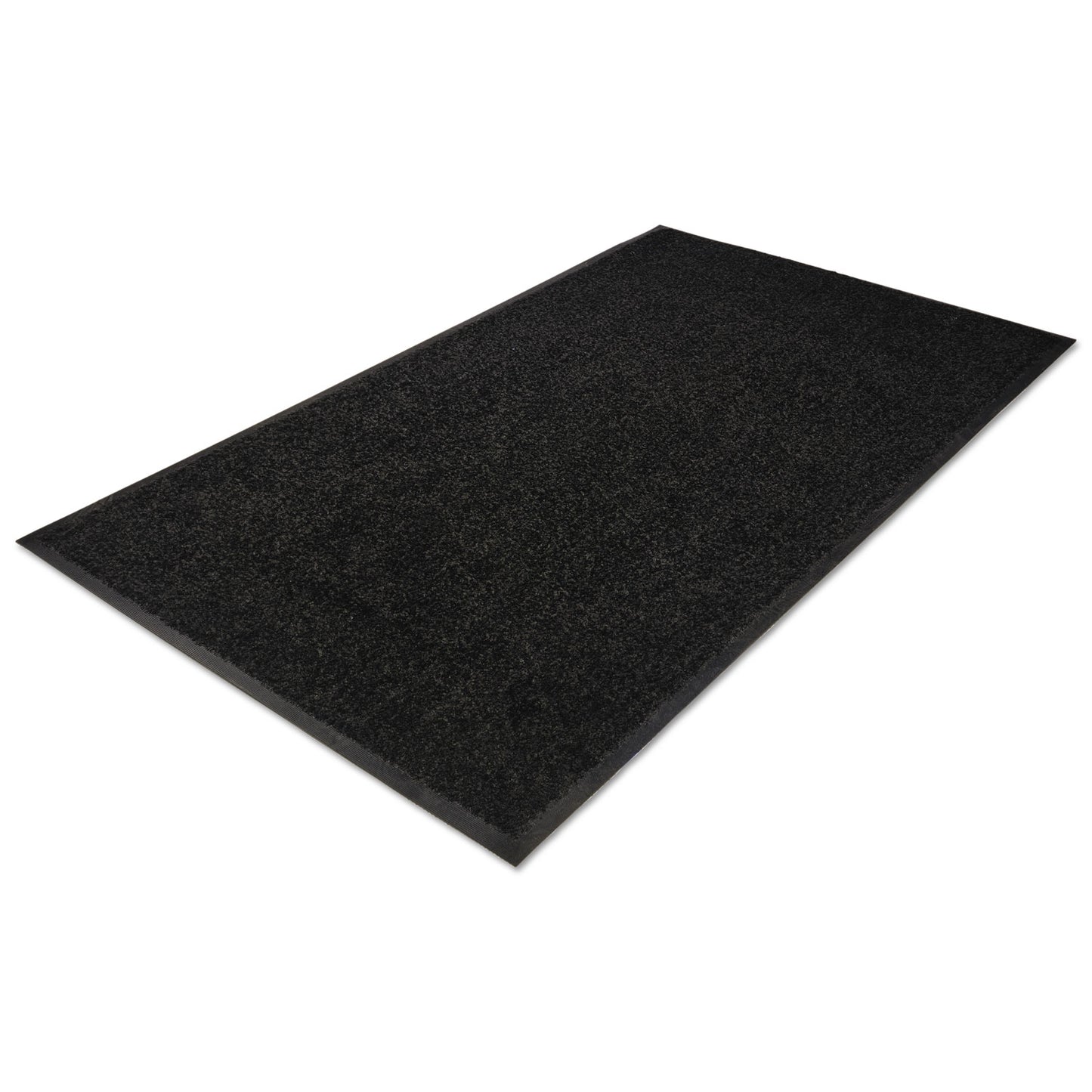 Platinum Series Walk-Off Indoor Wiper Mat, Rectangular, Black Carpeted Surface, 48" x 72"