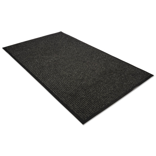 Golden Series Dual Rib Indoor Wiper Mats, Rectangular, Brown Carpeted Surface, 36" x 60"