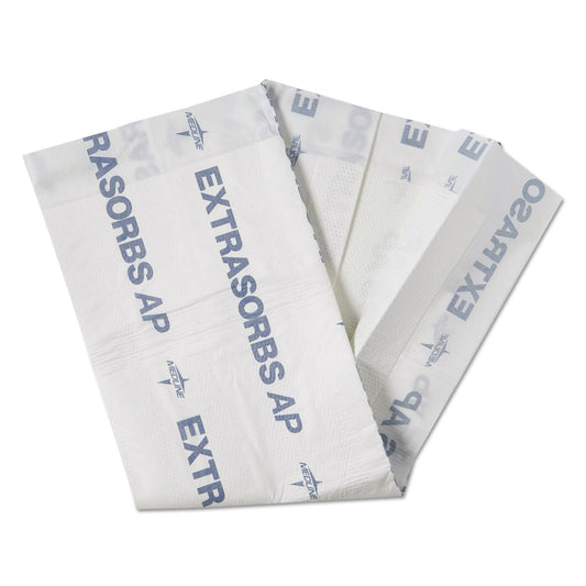 Extrasorbs Air-Permeable Disposable DryPads, 30 x 36, White, 5 Pads/Pack