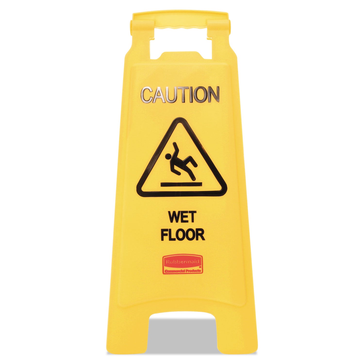 Caution Wet Floor Sign, 11 x 12 x 25, Yellow