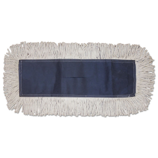 Dust Mop Head, Disposable, 5 x 60, White