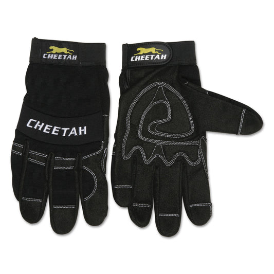 Cheetah 935CH Gloves, EN388: 2X21, 10" Long, Small, Black, Pair