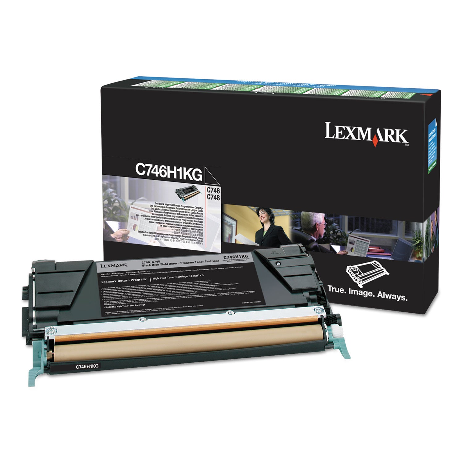 C746h1kg Return Program High-Yield Toner, 12,000 Page-Yield, Black