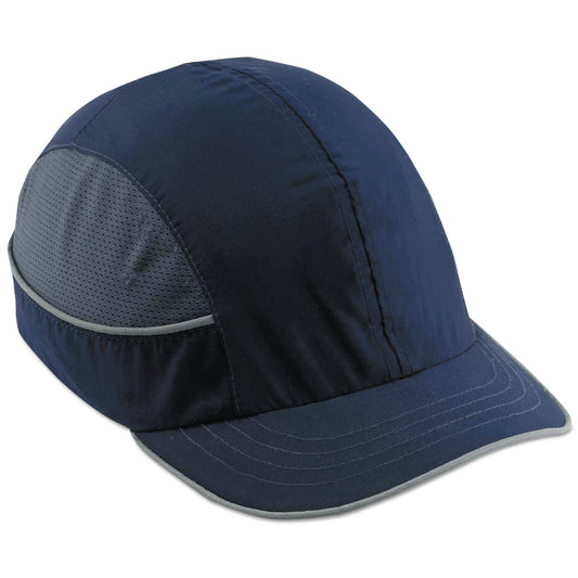 Skullerz 8950 Bump Cap, Short Front Brim, XXX-Small to Large (Up to 7.5), 0.01" Insert, Navy