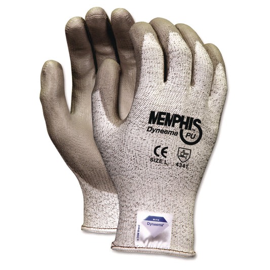 Dyneema Gloves, EN388: 4341, Medium, Gray/White, Pair