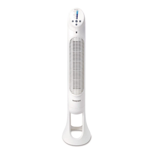 QuietSet Whole Room Tower Fan, 5 Speeds, White