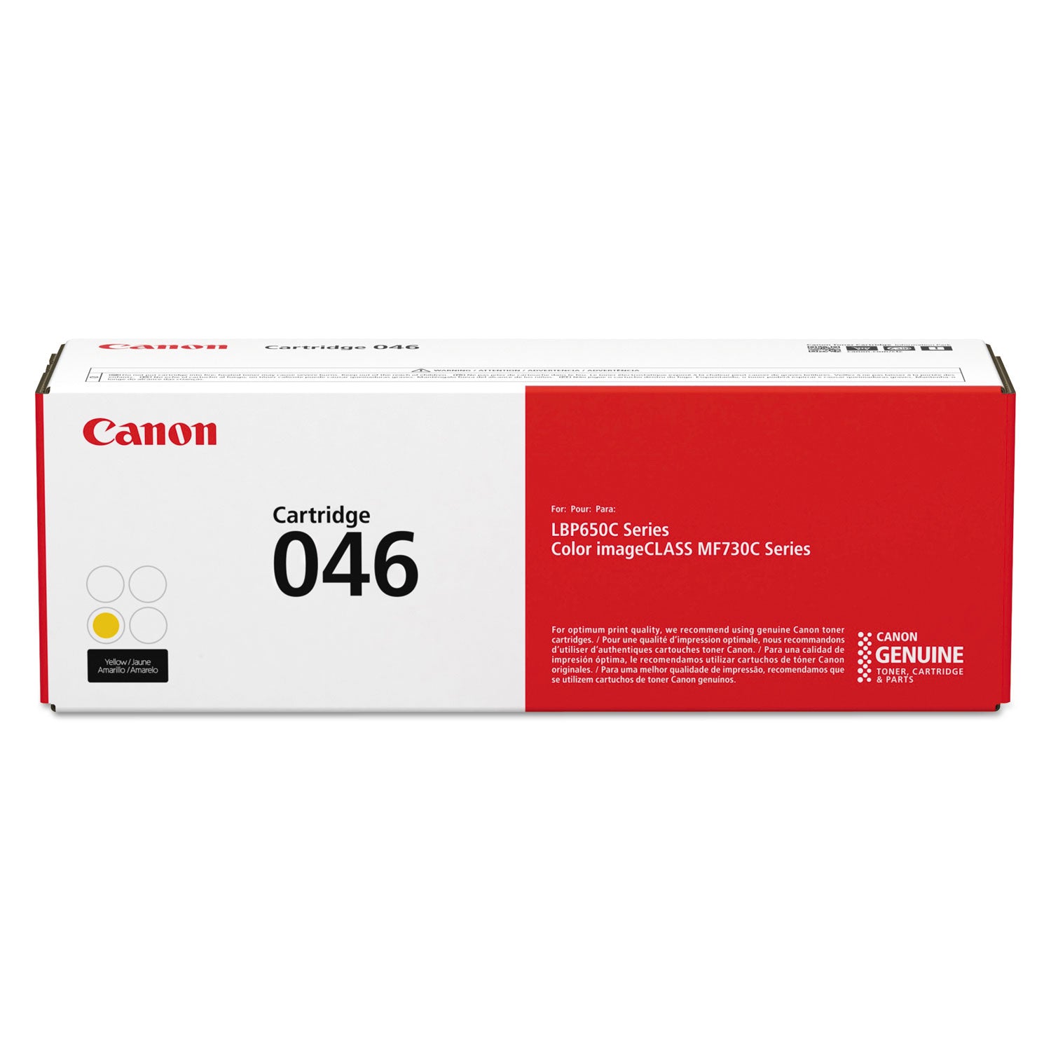 1247c001 (046) Toner, 2,300 Page-Yield, Yellow