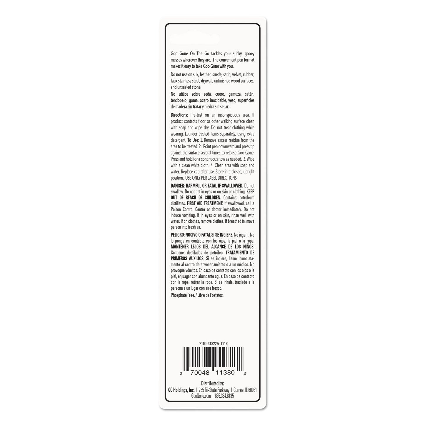 Mess-Free Pen Cleaner, Citrus Scent, 0.34 Pen Applicator