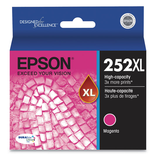 T252xl320-S (252xl) Durabrite Ultra High-Yield Ink, 1,100 Page-Yield, Magenta
