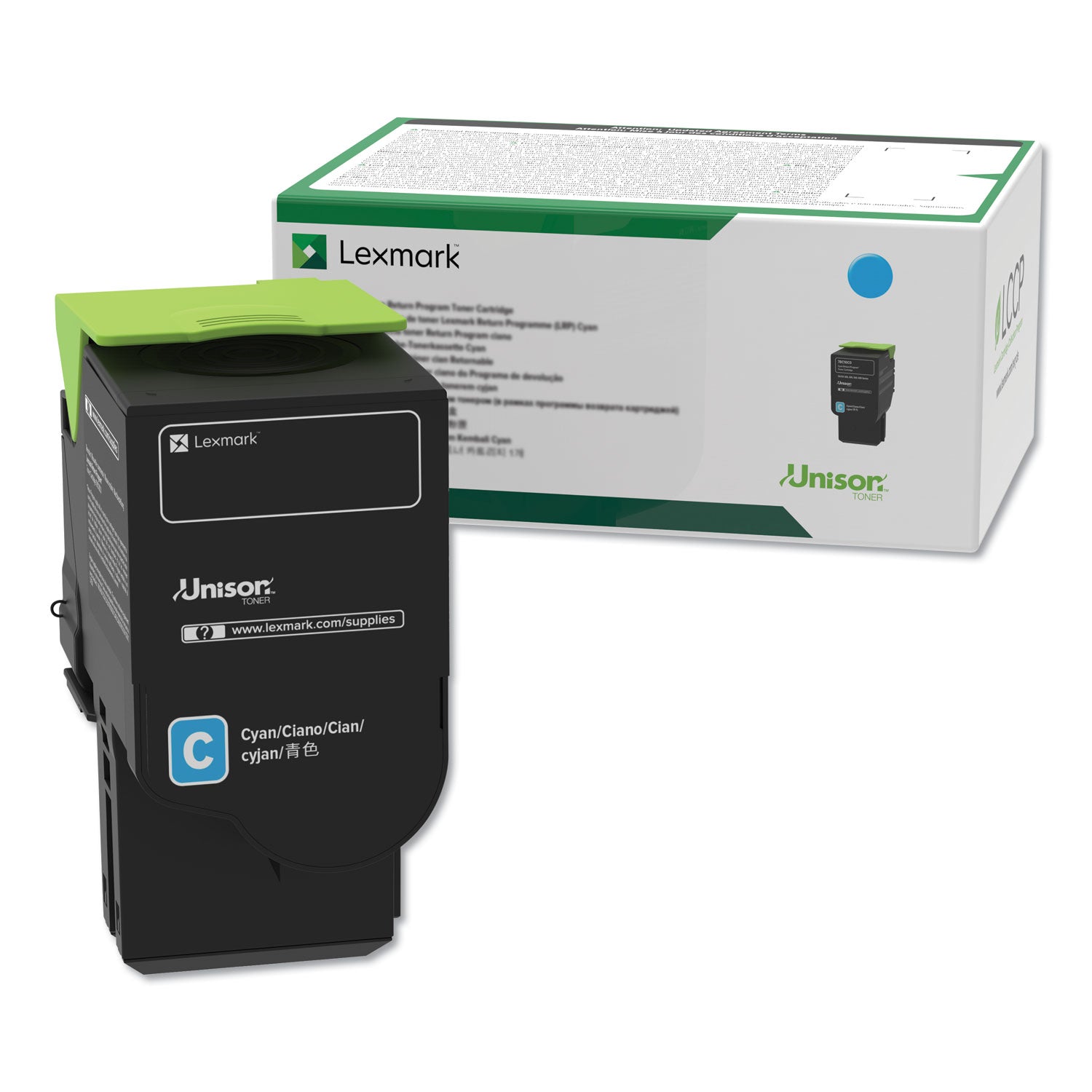 C241xc0 Return Program Extra High-Yield Toner, 3,500 Page-Yield, Cyan