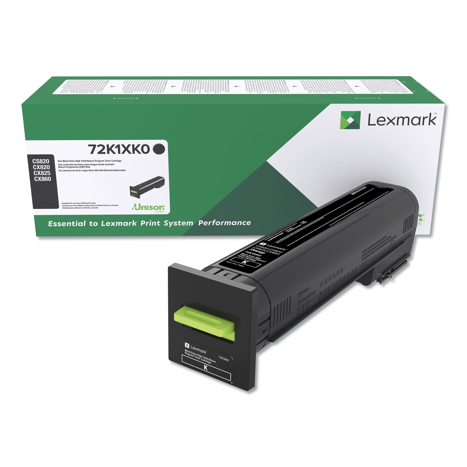 72k1xk0 Return Program Unison Extra High-Yield Toner, 33,000 Page-Yield, Black