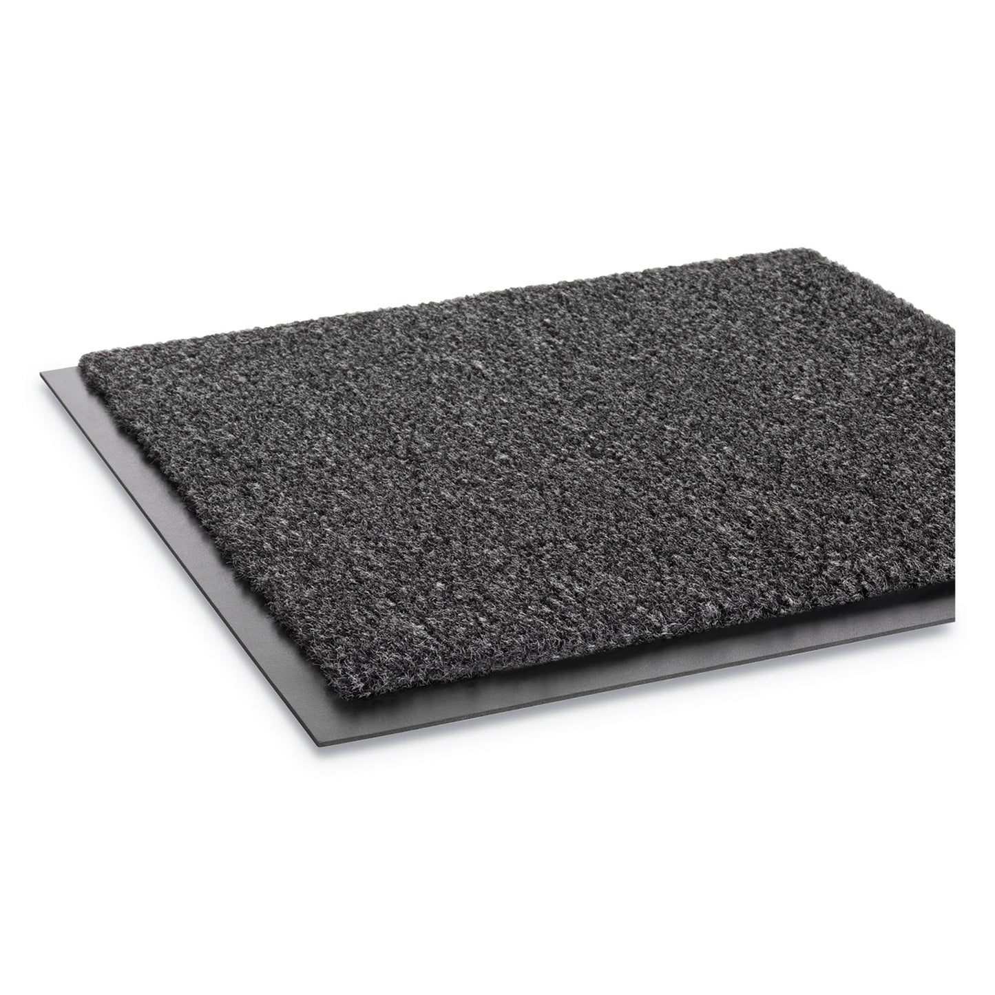 Rely-On Olefin Indoor Wiper Mat, Rectangular, Charcoal Gray Cut Pile Surface, 36" x 48"