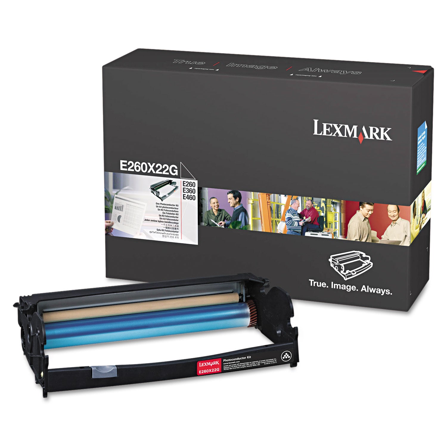 E260x22g Return Program Photoconductor Unit, 30,000 Page-Yield, Black