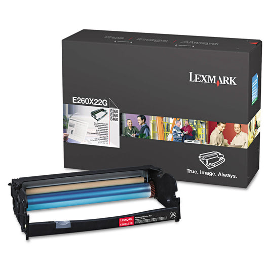 E260x22g Return Program Photoconductor Unit, 30,000 Page-Yield, Black