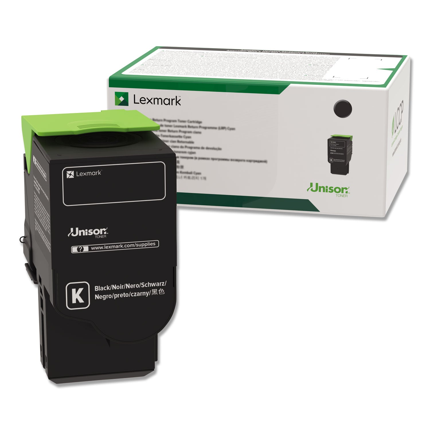 78c1uk0 Return Program Toner, 10,500 Page-Yield, Black