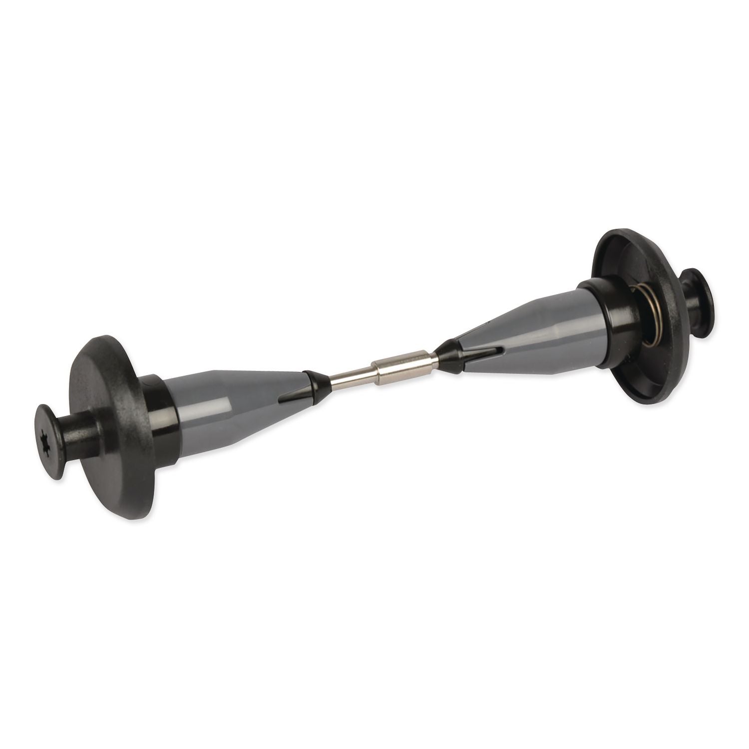 Coreless High Capacity Spindle Kit, Plastic, 3.66" Roll Size, Type B, Gray, 2/Kit