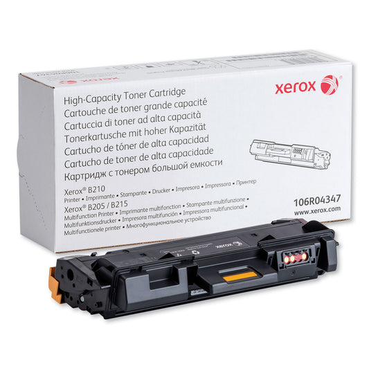 106r04347 High-Yield Toner, 3,000 Page-Yield, Black