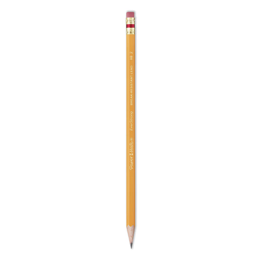 EverStrong #2 Pre-Sharpened Woodcase Pencils, HB (#2), Black Lead, Yellow Barrel, Dozen