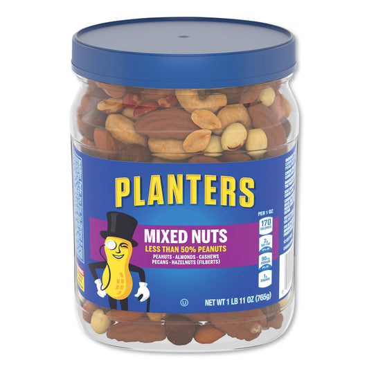 Salted Mixed Nuts, 27 Oz Canister