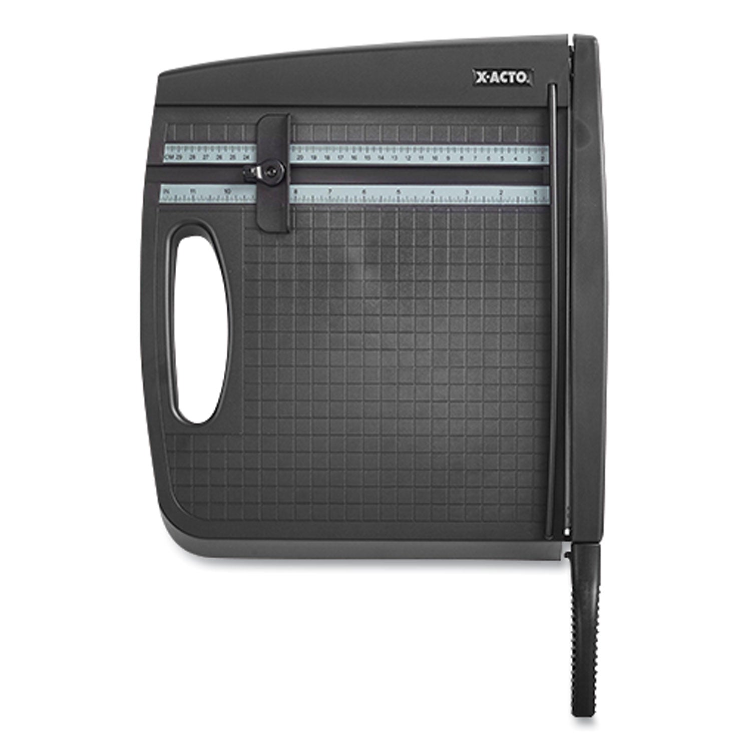 10-Sheet Guillotine Trimmer, 10 Sheets, 12" Cut Length, Plastic Base, 13 X 13