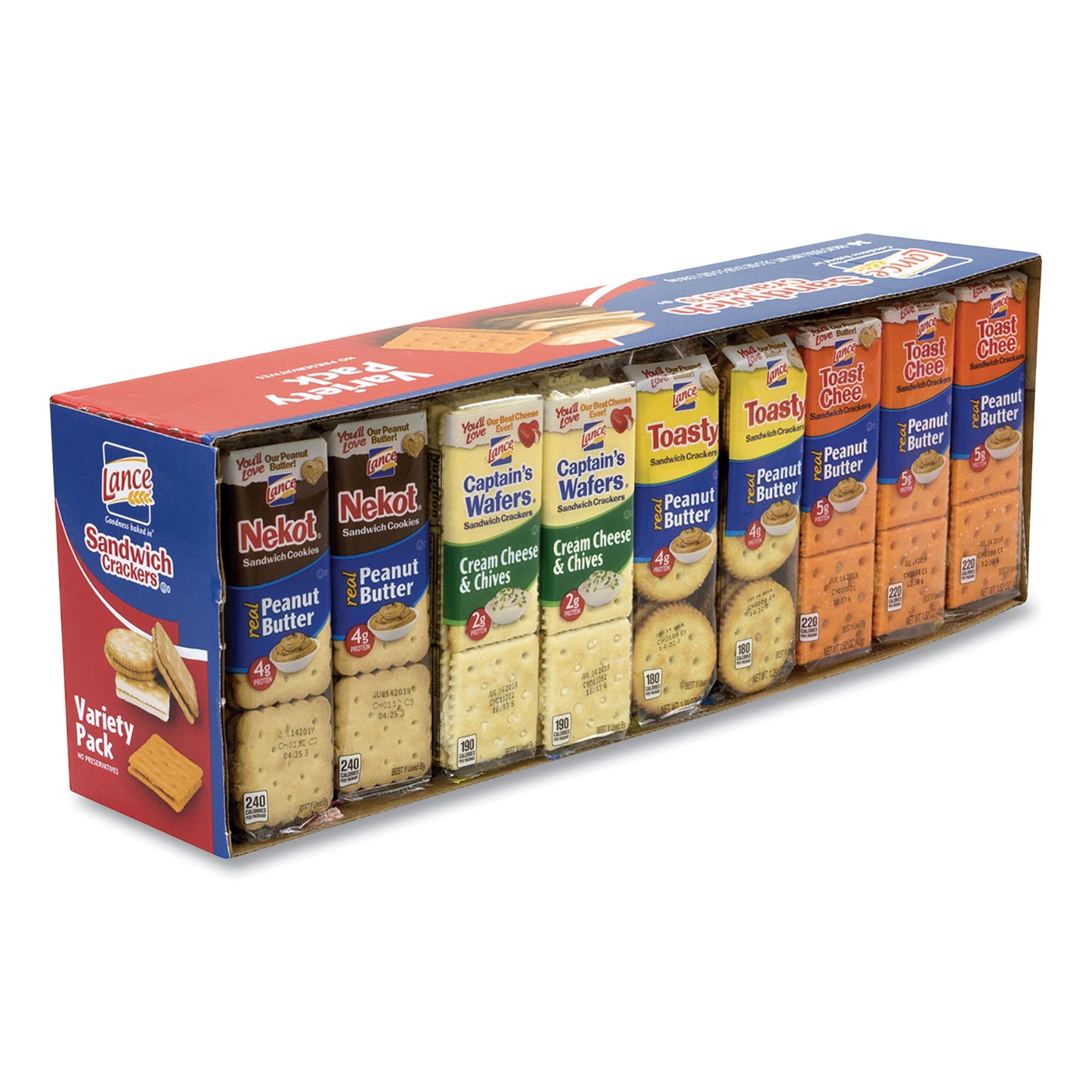 Cookies and Crackers Variety Pack, Assorted, 36/Box