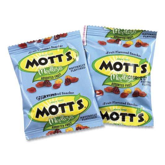 Medleys Fruit Snacks, 0.8 oz Pouch, 90 Pouches/Box
