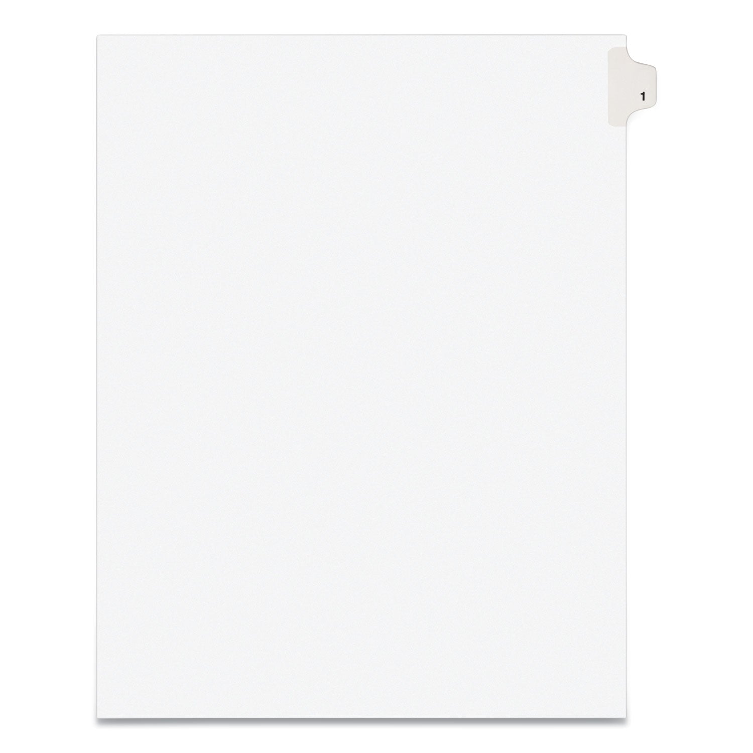 Preprinted Legal Exhibit Side Tab Index Dividers, Avery Style, 10-Tab, 1, 11 X 8.5, White, 25/pack