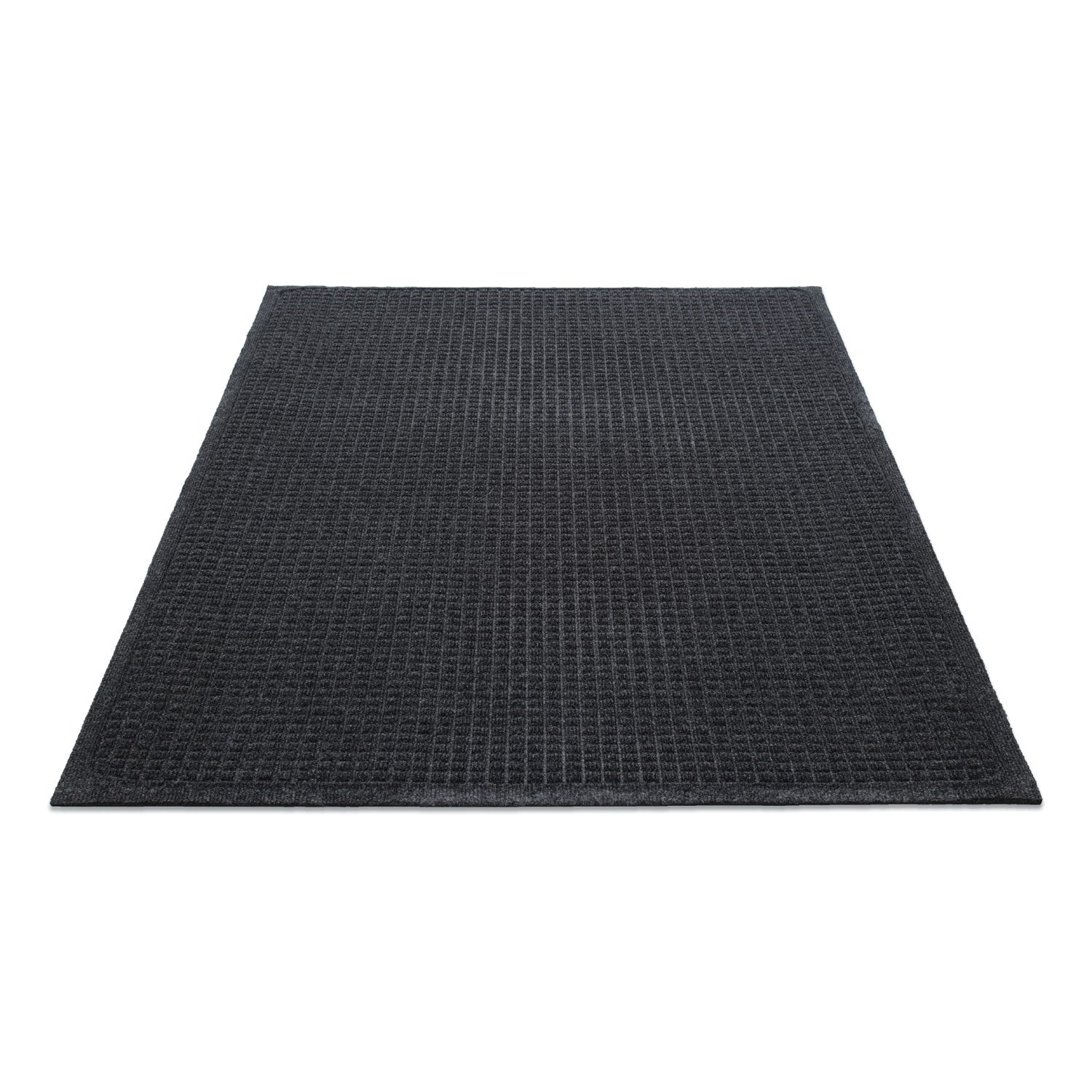 EcoGuard Indoor/Outdoor Wiper Mat, Rectangular, Charcoal Gray Carpeted Surface, 36" x 60"