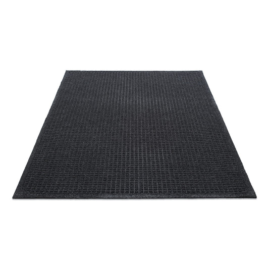 EcoGuard Indoor/Outdoor Wiper Mat, Rectangular, Charcoal Gray Carpeted Surface, 36" x 60"