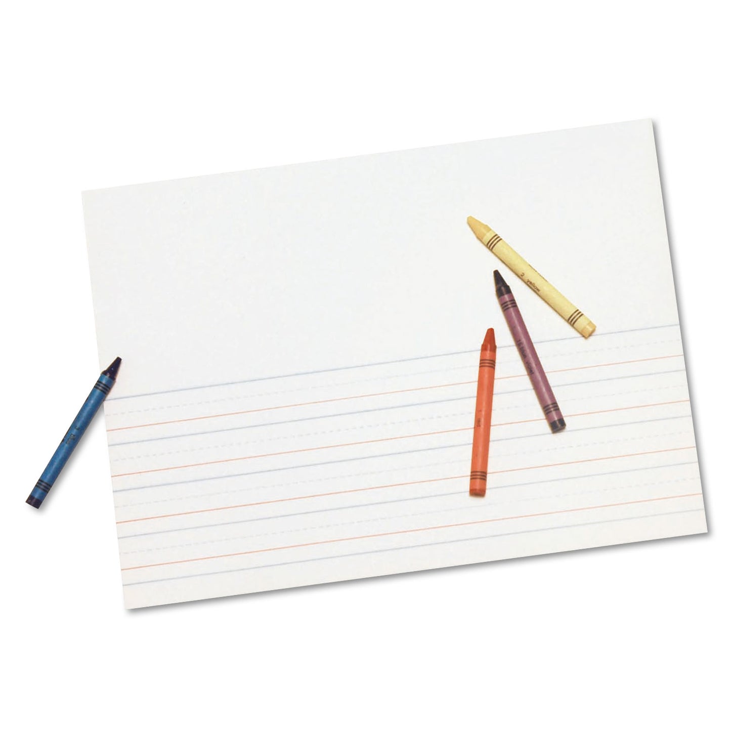 Multi-Program Picture Story Paper, 16 Lb, 5/8" Long Rule, One-Sided, 9 X 12, 500/pack