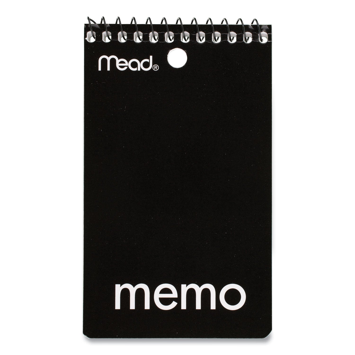 Wirebound Memo Pad, Randomly Assorted Cover Colors, Medium/College Rule, (60) White 3 x 5 Sheets