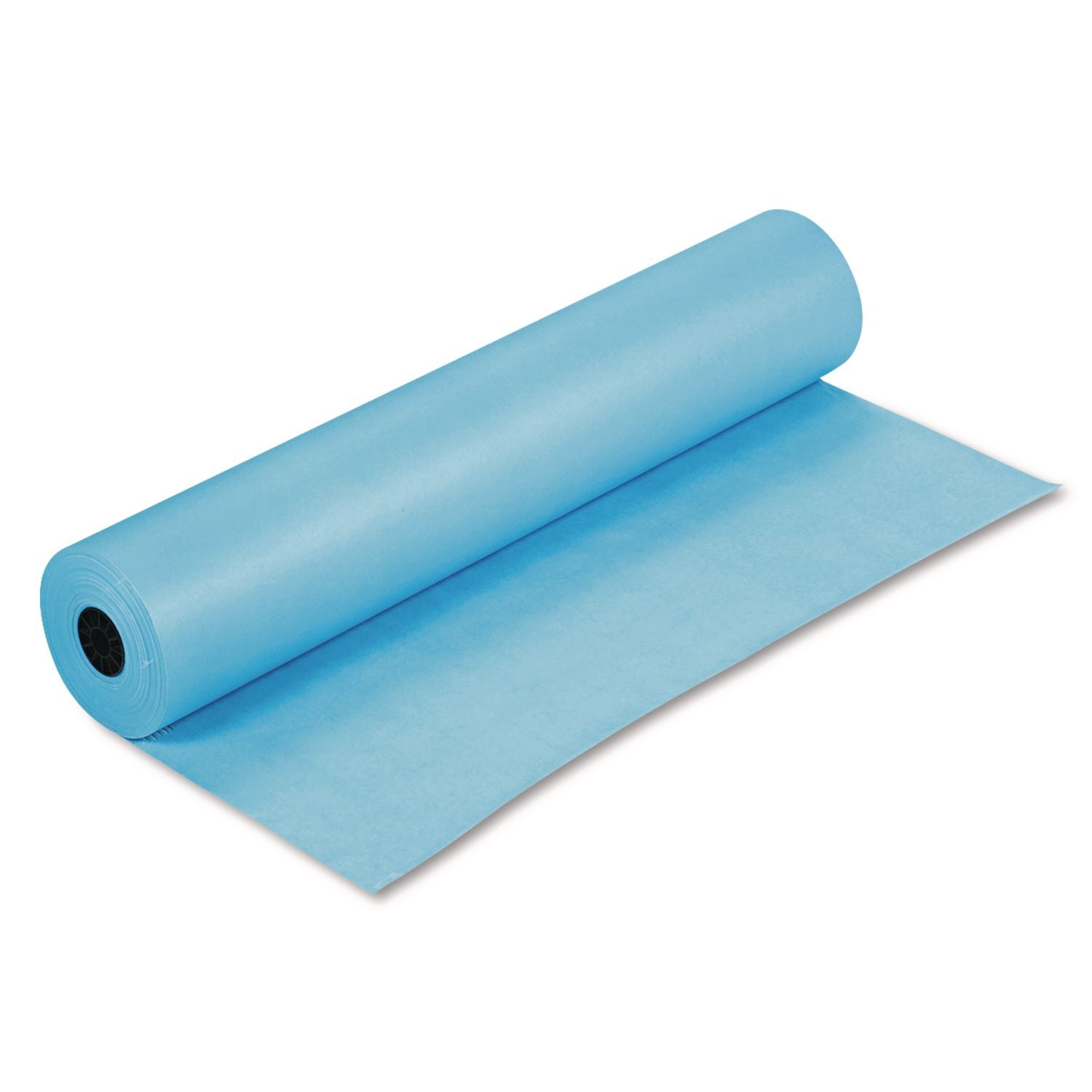Rainbow Duo-Finish Colored Kraft Paper, 35 lb Wrapping Weight, 36" x 1,000 ft, Sky Blue