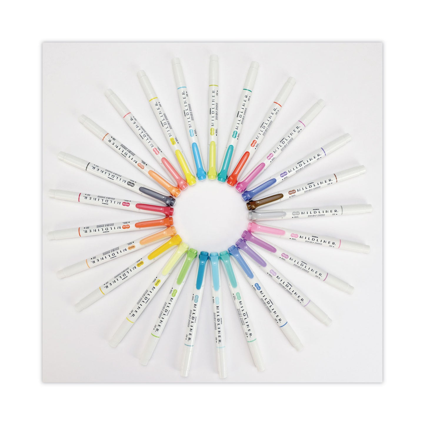 Mildliner Double Ended Highlighter Variety Pack, Asst Ink Colors, Bold-Chisel/Fine-Bullet Tips, Asst Barrel Colors, 25/Pack