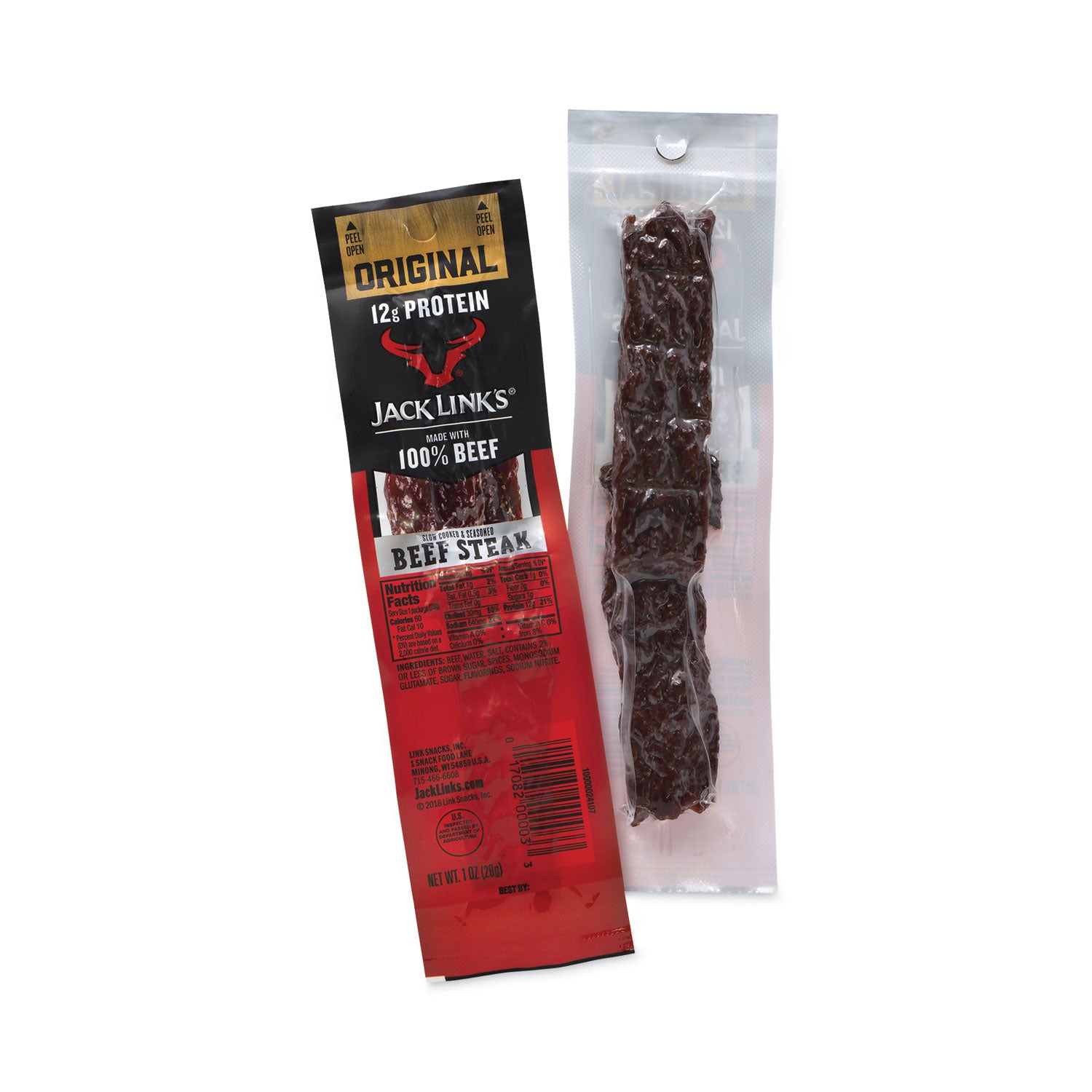 Teriyaki Beef Steak, 1 oz Pack, 12/Box