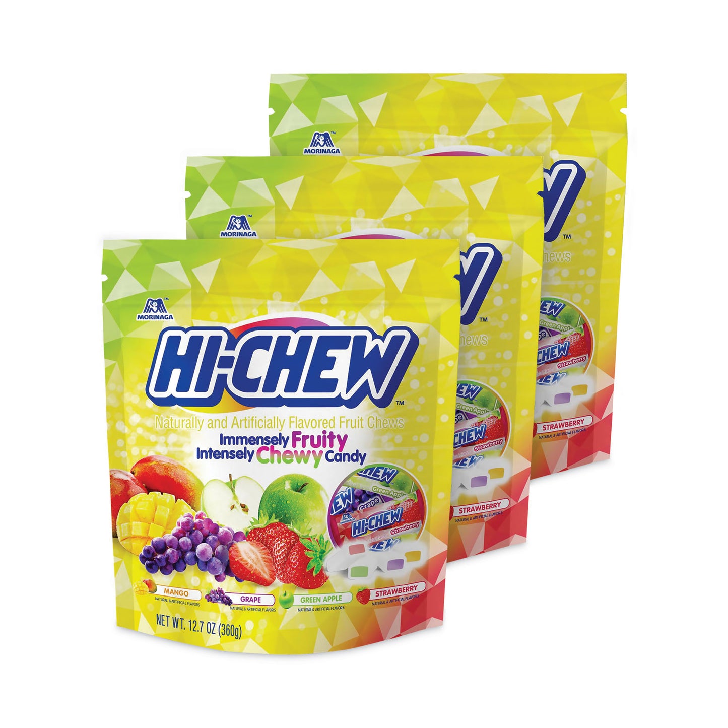 Fruit Chews, Original, 12.7 oz  Pouch, 3/Carton