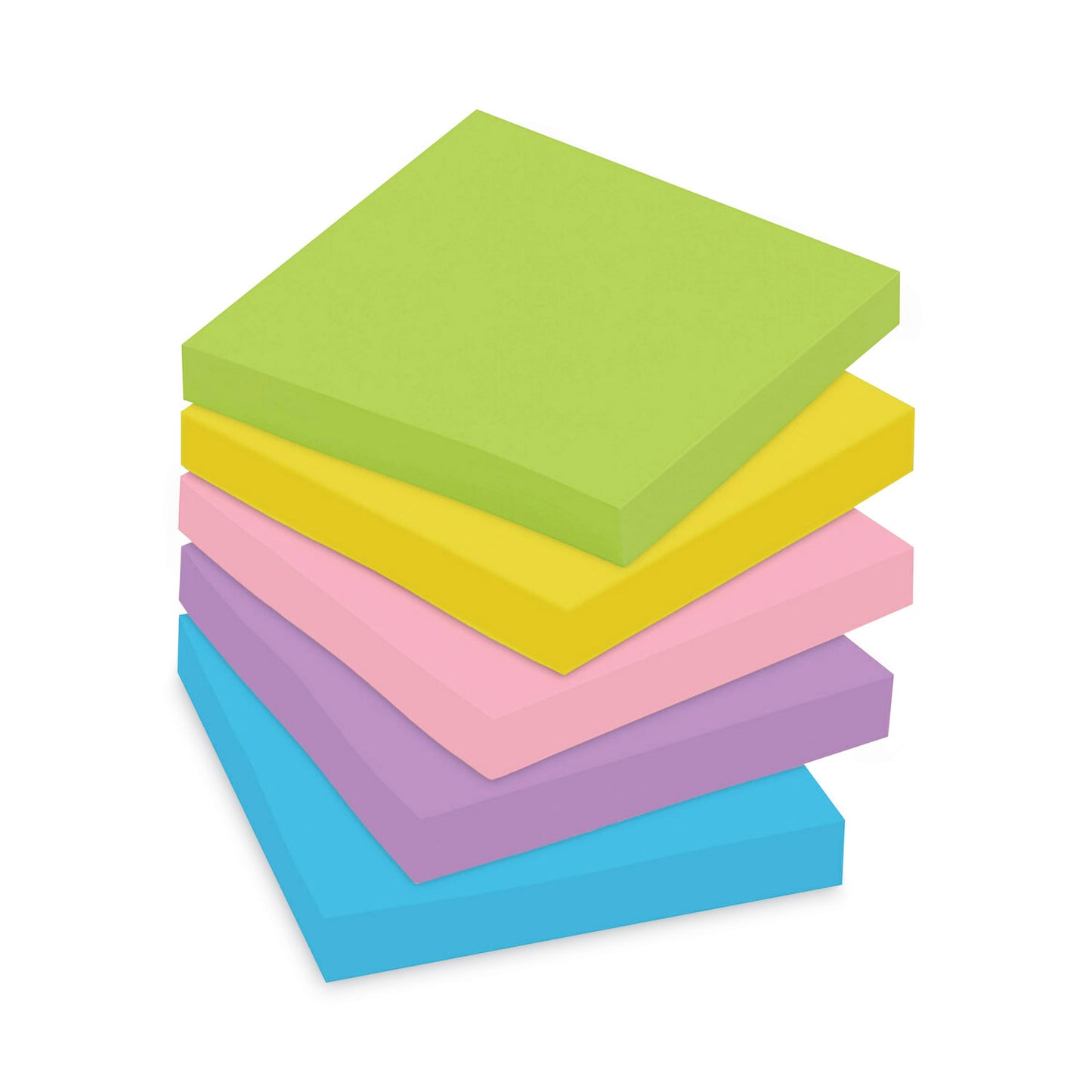 Original Pads in Floral Fantasy Collection Colors, Value Pack, 3" x 3", 100 Sheets/Pad, 14 Pads/Pack
