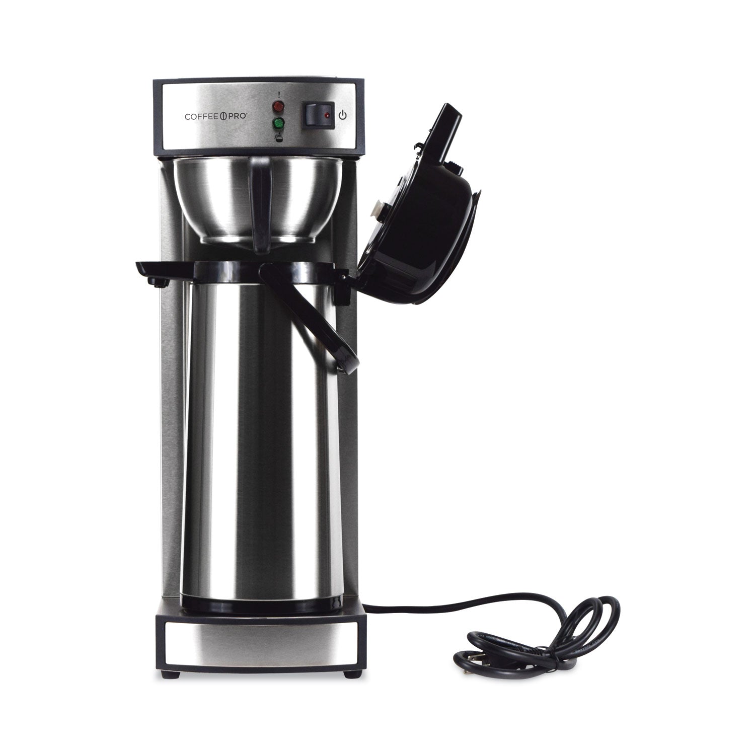 Air Pot Brewer, 75 oz, 8.75 x 14.75 x 21.25, Stainless Steel