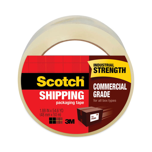 3750 Commercial Grade Packaging Tape, 3" Core, 1.88" X 54.6 Yds, Clear