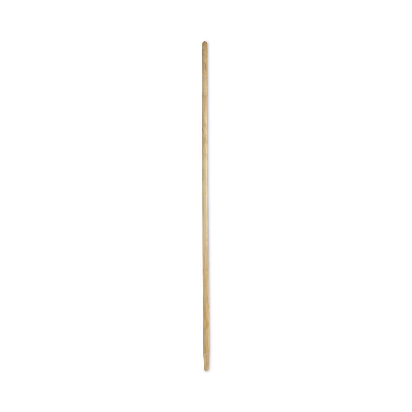 Tapered End Broom Handle, Lacquered Wood, 1.13" dia x 60", Natural