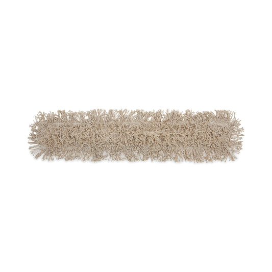 Industrial Dust Mop Head, Cotton, 36 x 3, White