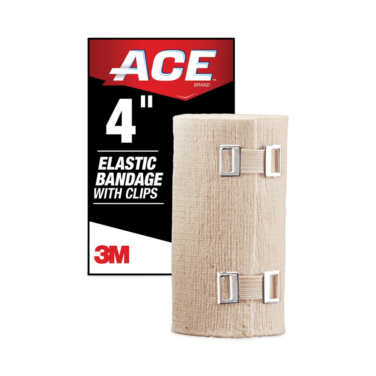 Elastic Bandage With E-Z Clips, 4 X 64