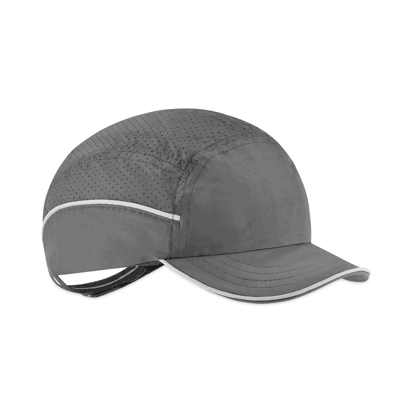 Skullerz 8955 Lightweight Bump Cap Hat, Short Front Brim, XXX-Small to Large (Up to 7.5), 0.01" Insert, Black